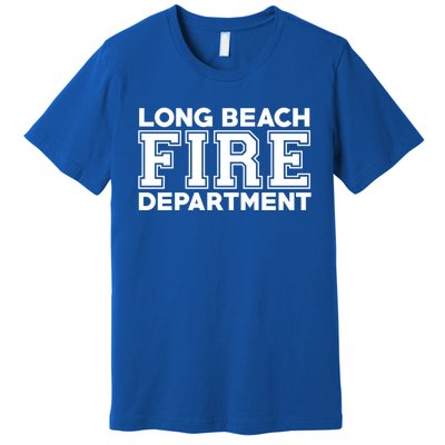 City Of Long Beach Fire Rescue California Fire Duty Gift Premium T-Shirt