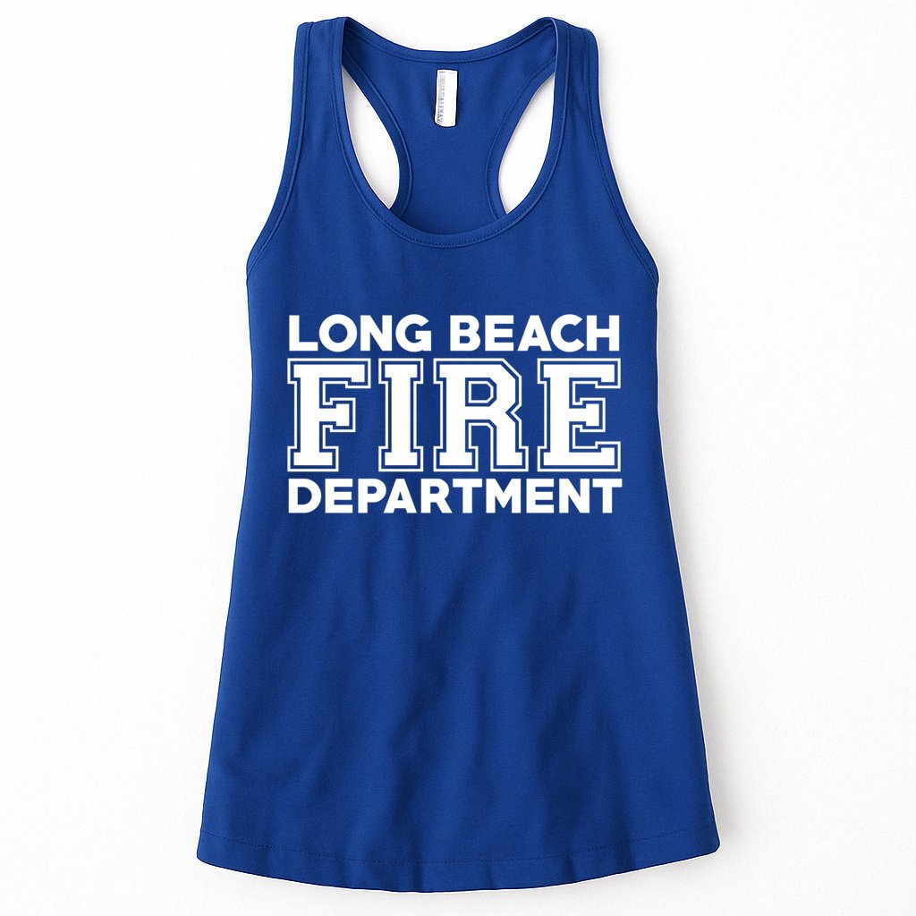 City Of Long Beach Fire Rescue California Fire Duty Gift Womens Tank Top