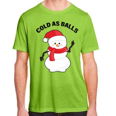 Cold As Balls Winter Snowman Adult ChromaSoft Performance T-Shirt