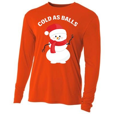 Cold As Balls Winter Snowman Cooling Performance Long Sleeve Crew