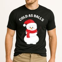 Cold As Balls Winter Snowman Cooling Performance Crew T-Shirt