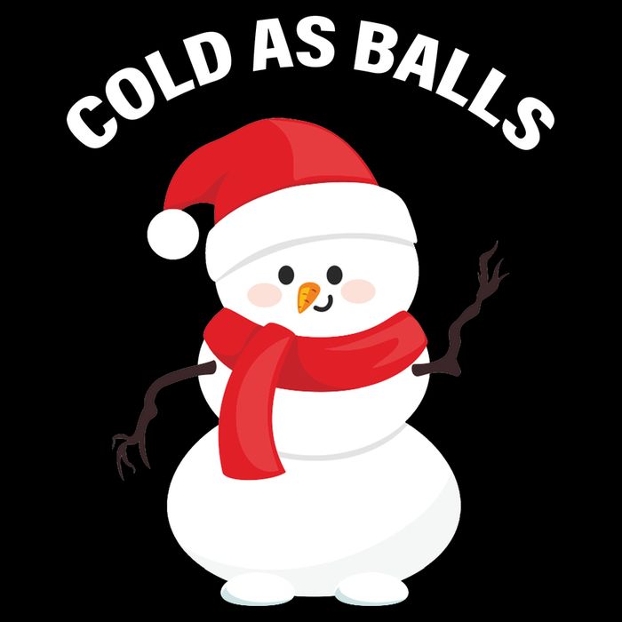 Cold As Balls Winter Snowman Cooling Performance Crew T-Shirt