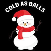 Cold As Balls Winter Snowman Flatbill Hat