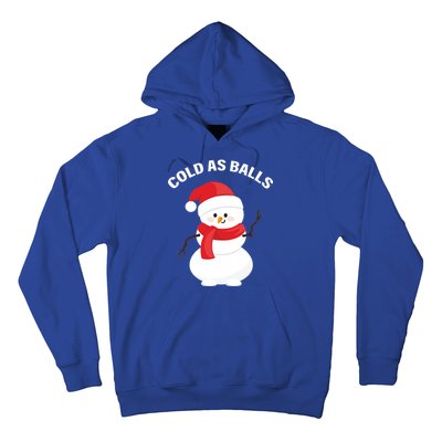 Cold As Balls Winter Snowman Hoodie