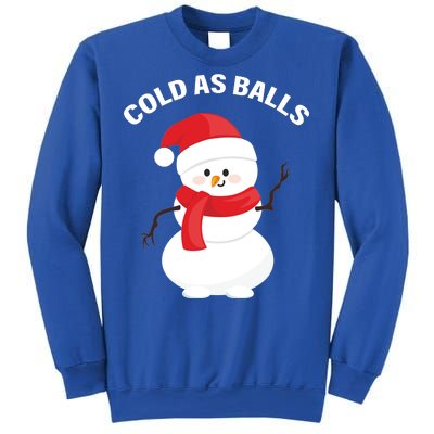 Cold As Balls Winter Snowman Sweatshirt