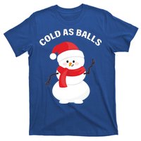 Cold As Balls Winter Snowman T-Shirt