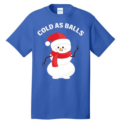 Cold As Balls Winter Snowman Tall T-Shirt