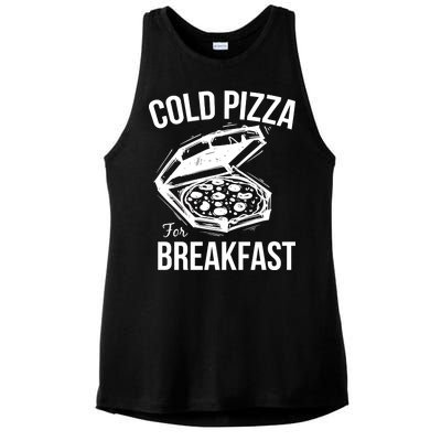 Cold Pizza For Breakfast Ladies PosiCharge Tri-Blend Wicking Tank