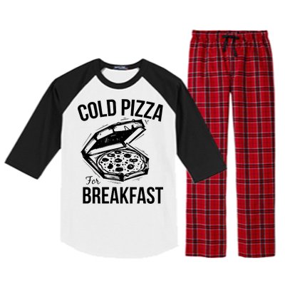 Cold Pizza For Breakfast Raglan Sleeve Pajama Set