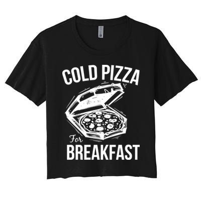 Cold Pizza For Breakfast Crop Top