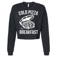 Cold Pizza For Breakfast Cropped Pullover Crew