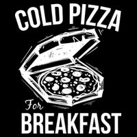 Cold Pizza For Breakfast Cropped Pullover Crew