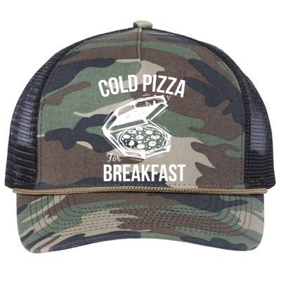 Cold Pizza For Breakfast Retro Rope Trucker Hat Cap