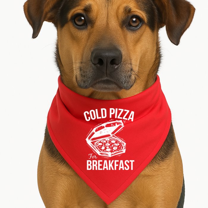 Cold Pizza For Breakfast USA-Made Doggie Bandana