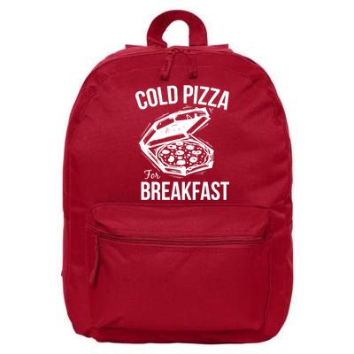 Cold Pizza For Breakfast 16 in Basic Backpack