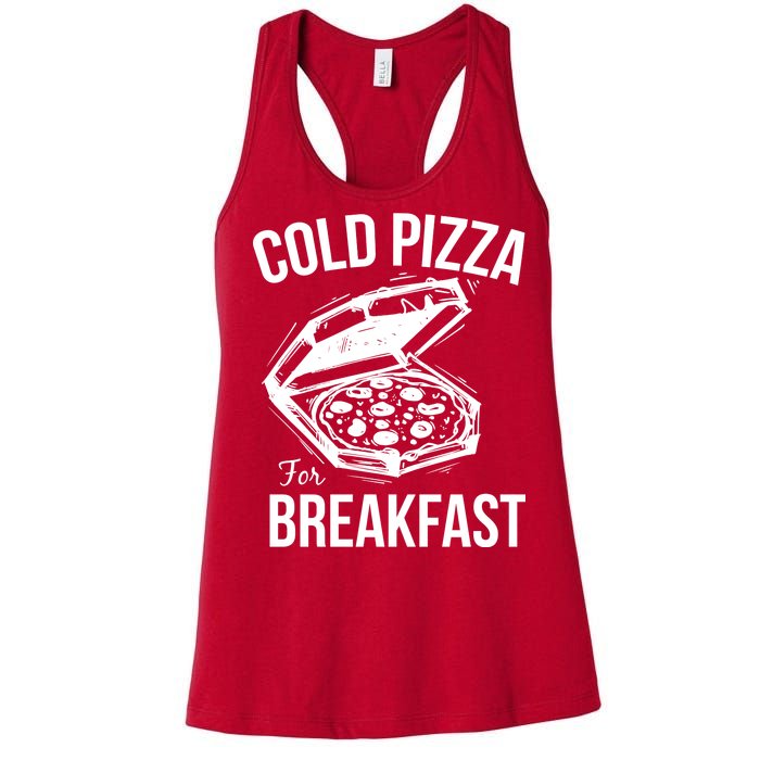 Cold Pizza For Breakfast Women's Racerback Tank