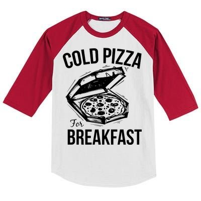 Cold Pizza For Breakfast Kids Colorblock Raglan Jersey