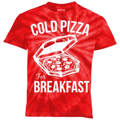 Cold Pizza For Breakfast Kids Tie-Dye T-Shirt