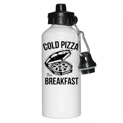 Cold Pizza For Breakfast Aluminum Water Bottle