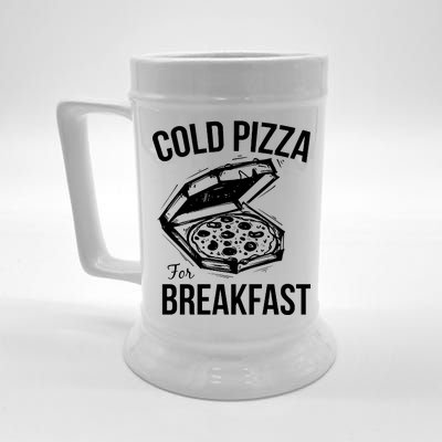 Cold Pizza For Breakfast Beer Stein