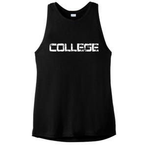 COLLEGE Animal House Frat Party Ladies PosiCharge Tri-Blend Wicking Tank