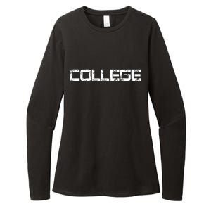 COLLEGE Animal House Frat Party Womens CVC Long Sleeve Shirt