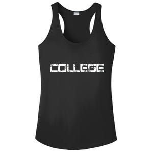 COLLEGE Animal House Frat Party Ladies PosiCharge Competitor Racerback Tank