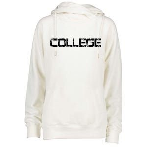 COLLEGE Animal House Frat Party Womens Funnel Neck Pullover Hood