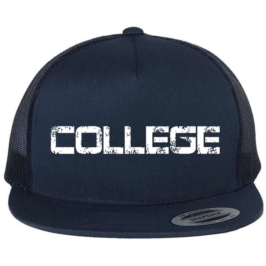 COLLEGE Frat Party Flat Bill Trucker Hat
