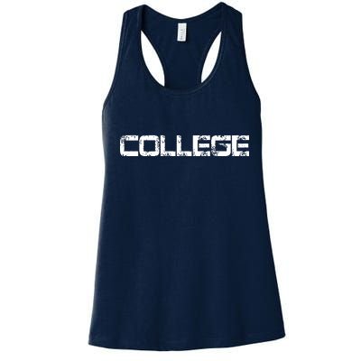 COLLEGE Animal House Frat Party Women's Racerback Tank