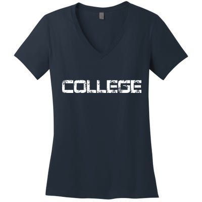 COLLEGE Animal House Frat Party Women's V-Neck T-Shirt