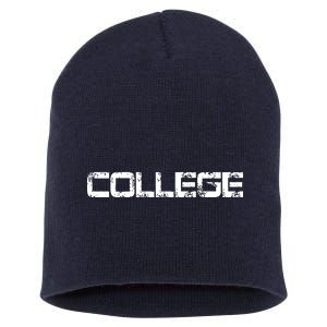 COLLEGE Animal House Frat Party Short Acrylic Beanie