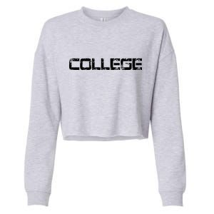 COLLEGE Animal House Frat Party Cropped Pullover Crew