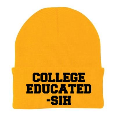 College Educated-ish Knit Cap Winter Beanie