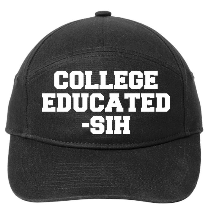 College Educated-ish 7-Panel Snapback Hat