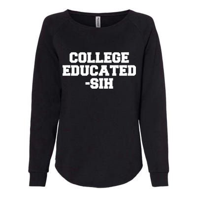 College Educated-ish Womens California Wash Sweatshirt