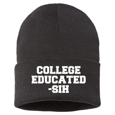 College Educated-ish Sustainable Knit Beanie