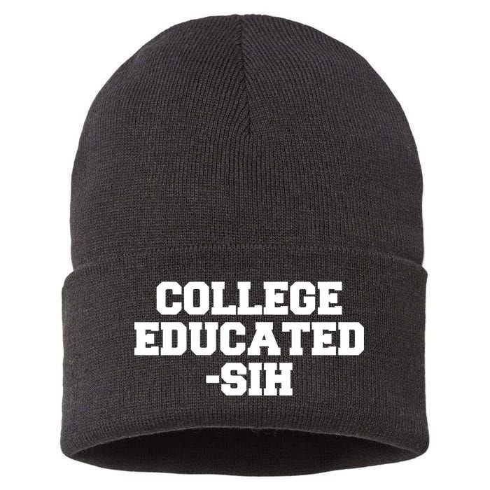 College Educated-ish Sustainable Knit Beanie