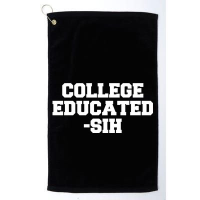 College Educated-ish Golf Towel