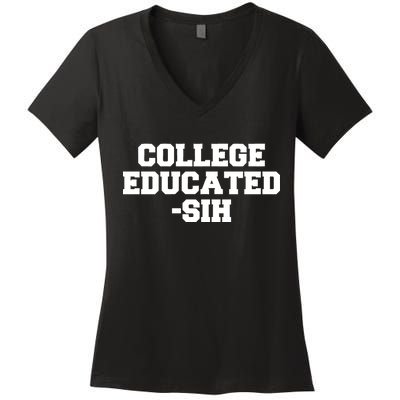 College Educated-ish Women's V-Neck T-Shirt