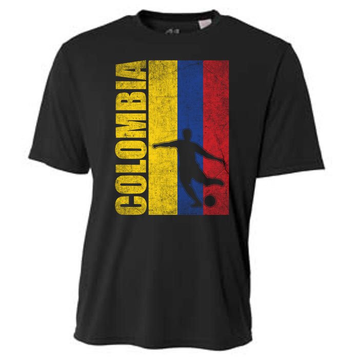 Colombia Flag Soccer World Cup Cooling Performance Crew T-Shirt