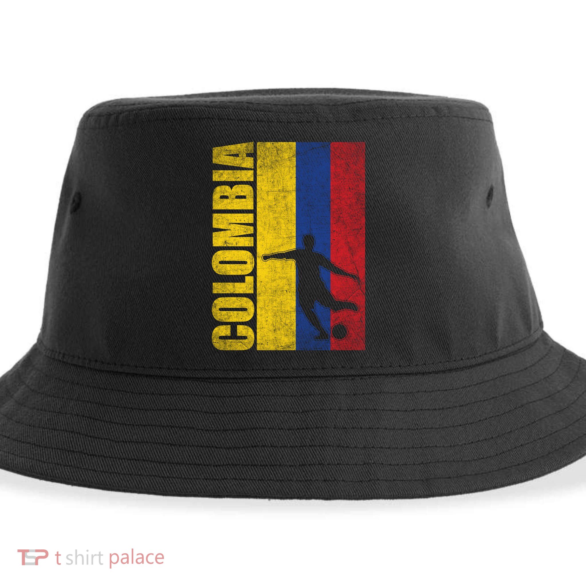 Colombia Flag Soccer World Cup Sustainable Bucket Hat