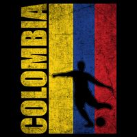 Colombia Flag Soccer World Cup Drawstring Bag