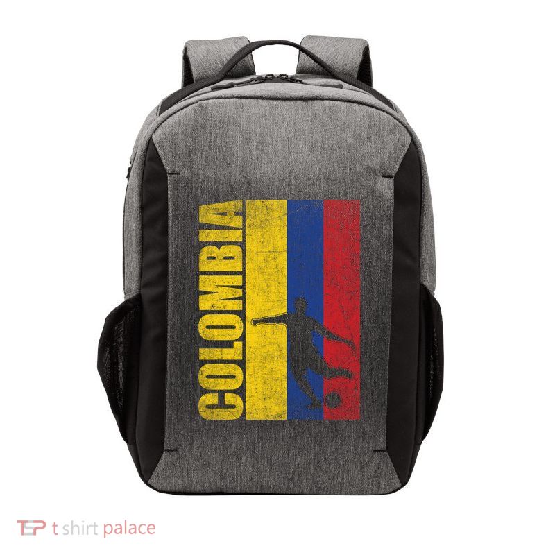 Colombia Flag Soccer World Cup Vector Backpack