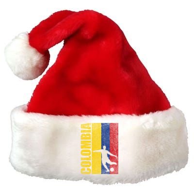 Colombia Flag Soccer World Cup Premium Christmas Santa Hat