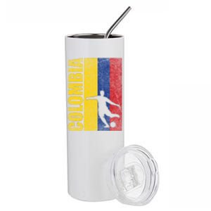 Colombia Flag Soccer World Cup Stainless Steel Tumbler