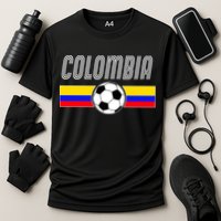 Colombia Futball Soccer Ball Logo Performance Shirt