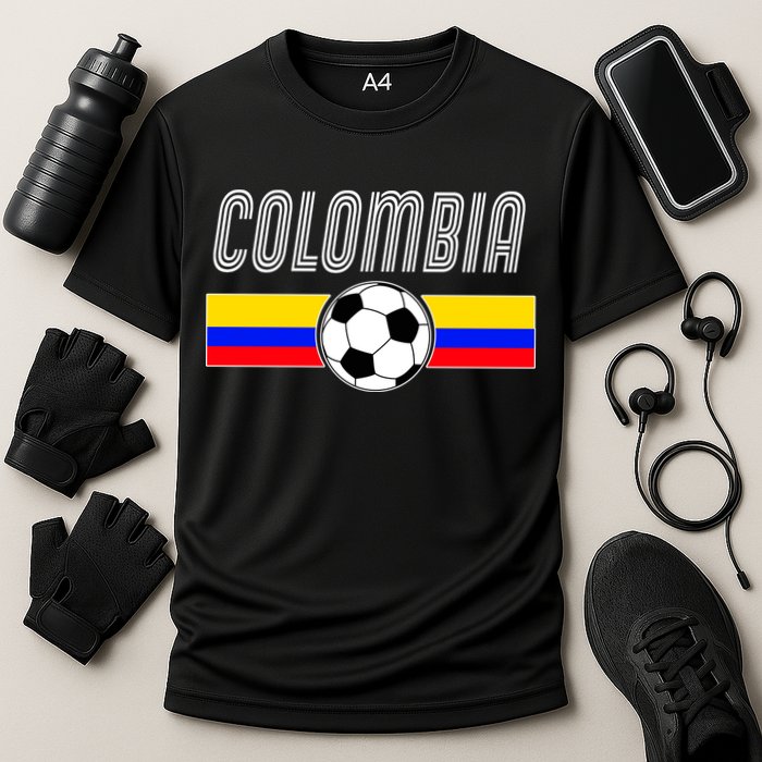 Colombia Futball Soccer Ball Logo Performance Shirt