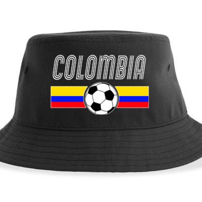 Colombia Futball Soccer Ball Logo Sustainable Bucket Hat