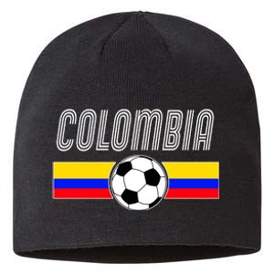 Colombia Futball Soccer Ball Logo Sustainable Beanie